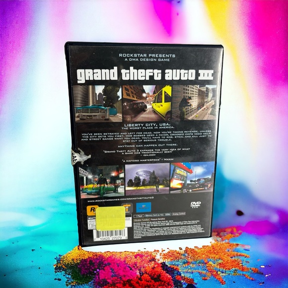 Sony PlayStation PS2 Grand Theft Auto 3 Rated M for Mature Has Manual - Picture 2 of 6